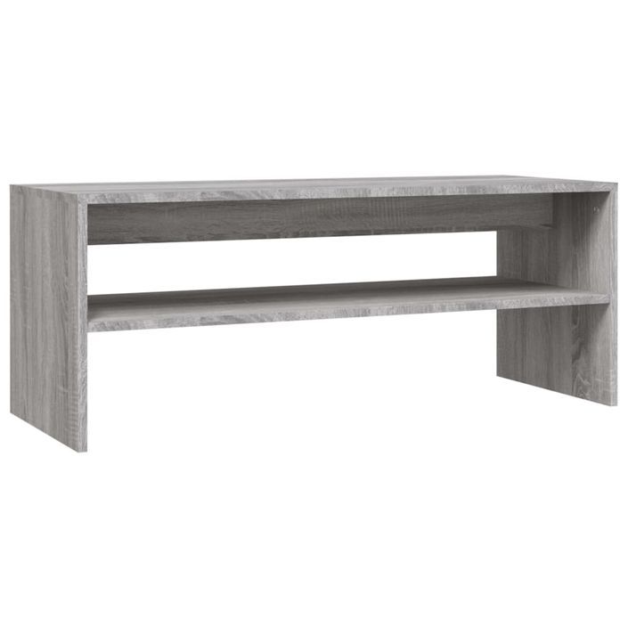 Table basse Sonoma gris 100x40x40 cm Bois d'ingénierie - Photo n°2