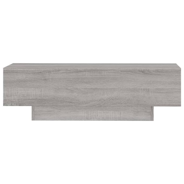 Table basse sonoma gris 100x49,5x31 cm bois d'ingénierie - Photo n°4