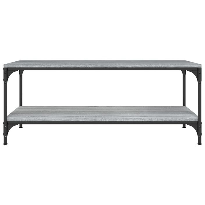 Table basse Sonoma gris 100x50x40 cm Bois d'ingénierie - Photo n°4