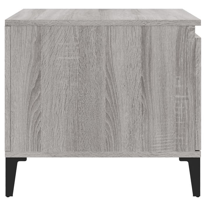 Table basse Sonoma gris 100x50x45 cm Bois d'ingénierie - Photo n°7