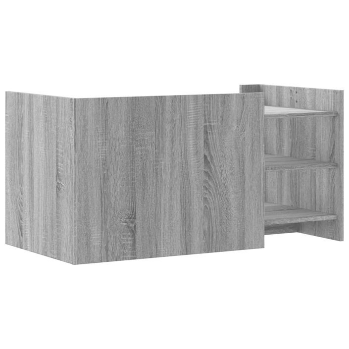 Table basse sonoma gris 100x50x50 cm bois d'ingénierie - Photo n°6