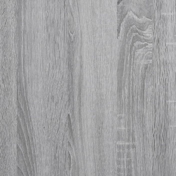 Table basse sonoma gris 100x50x50 cm bois d'ingénierie et métal - Photo n°10