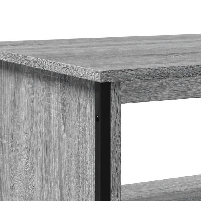 Table basse sonoma gris 100x51x40 cm bois d'ingénierie - Photo n°8