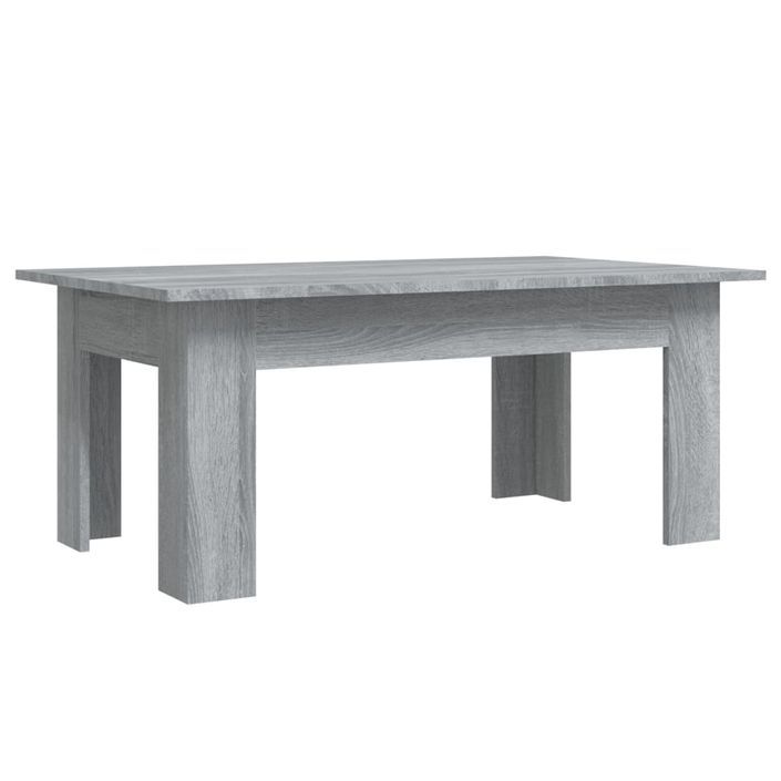 Table basse Sonoma gris 100x60x42 cm Bois d'ingénierie - Photo n°2