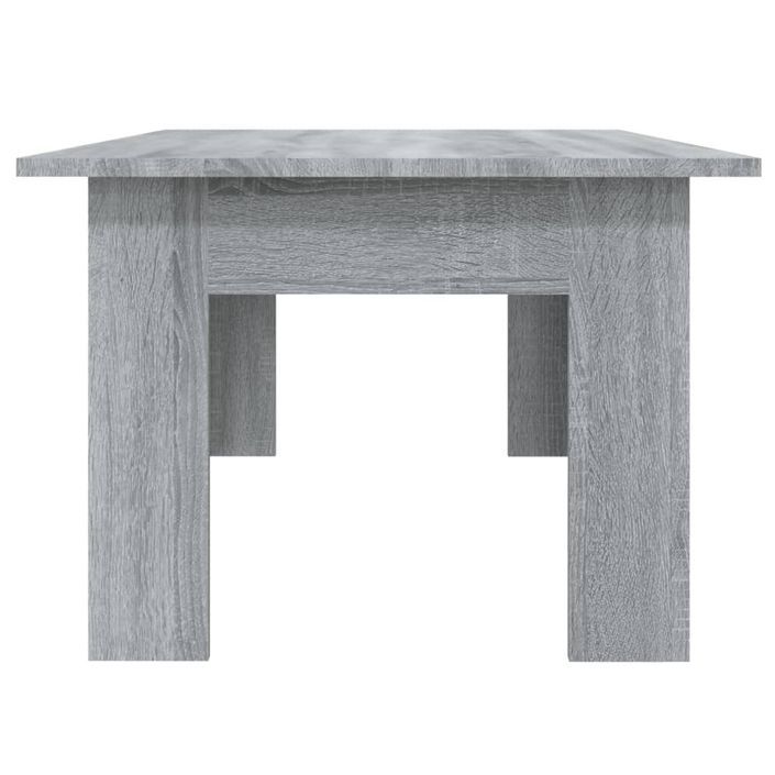 Table basse Sonoma gris 100x60x42 cm Bois d'ingénierie - Photo n°6