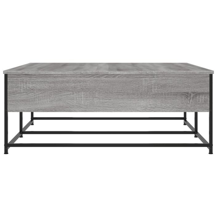 Table basse sonoma gris 100x99x40 cm bois d'ingénierie - Photo n°7