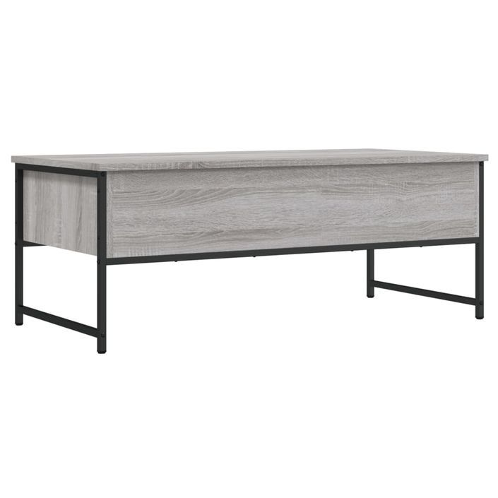 Table basse sonoma gris 101x49x39,5 cm bois d'ingénierie - Photo n°8