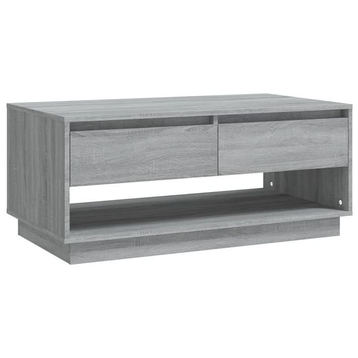 Table basse Sonoma gris 102,5x55x44 cm - Photo n°3