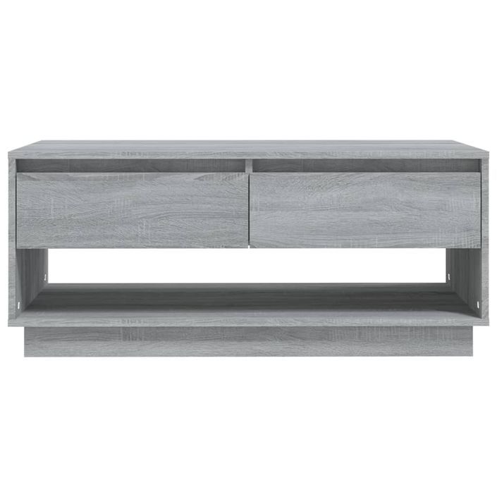 Table basse Sonoma gris 102,5x55x44 cm - Photo n°5