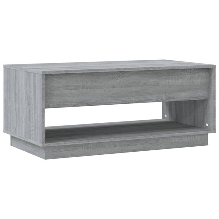 Table basse Sonoma gris 102,5x55x44 cm - Photo n°7