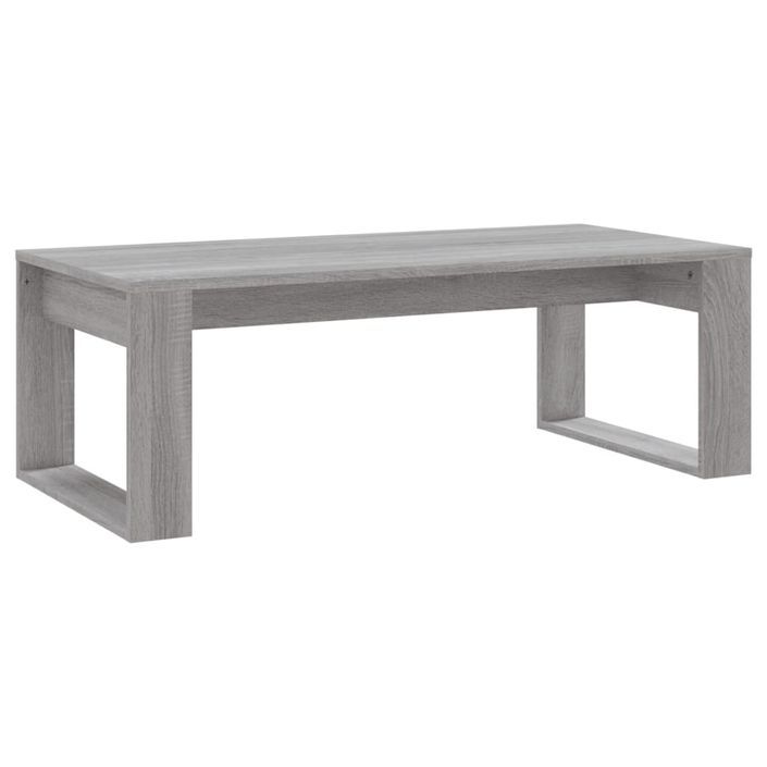 Table basse sonoma gris 102x50x35 cm bois d'ingénierie - Photo n°1