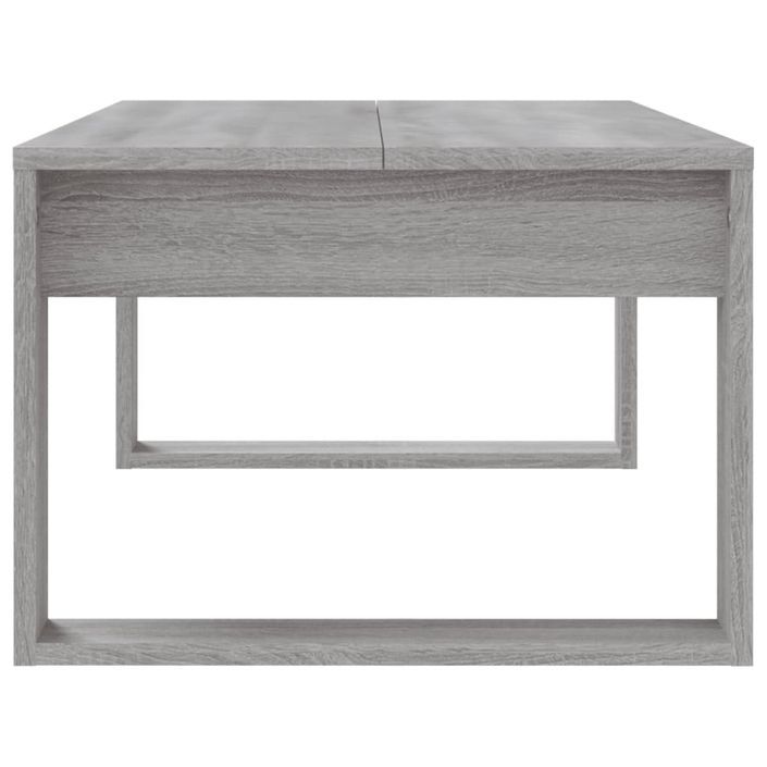 Table basse sonoma gris 102x50x35 cm bois d'ingénierie - Photo n°5