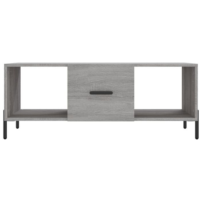 Table basse sonoma gris 102x50x40 cm bois d'ingénierie - Photo n°5