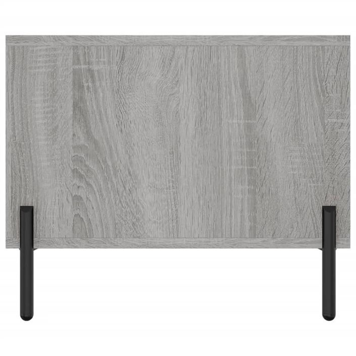 Table basse sonoma gris 102x50x40 cm bois d'ingénierie - Photo n°7