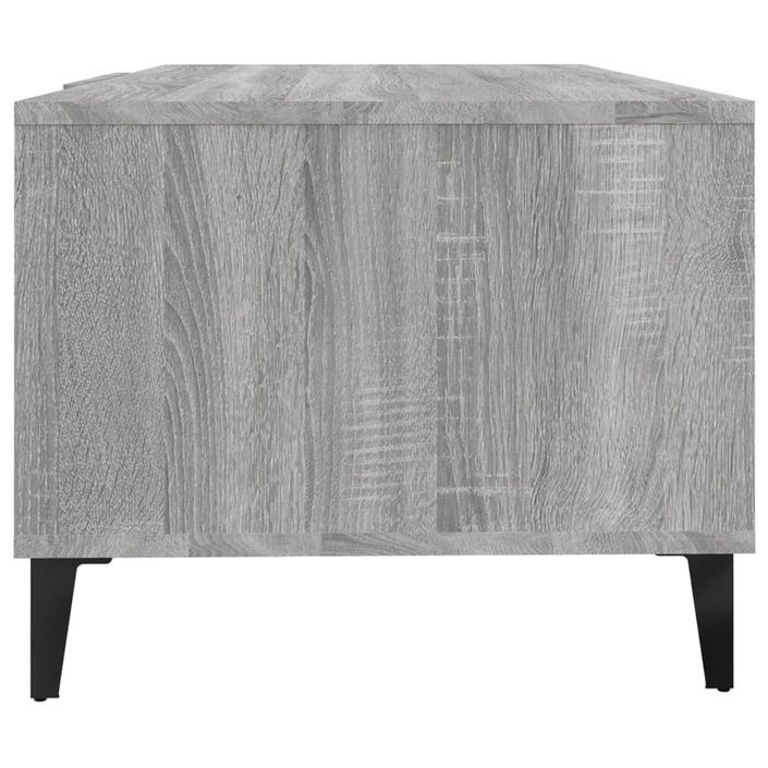 Table basse sonoma gris 102x50x40 cm bois d'ingénierie - Photo n°7