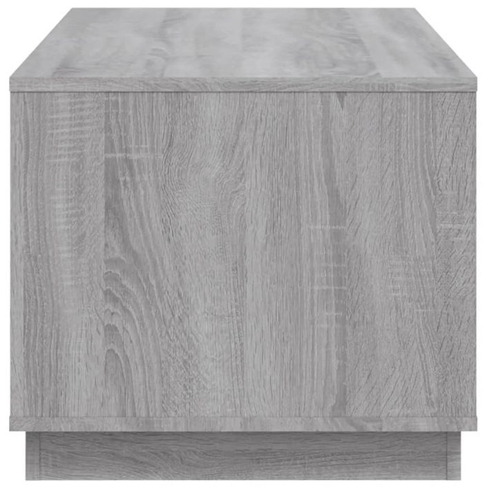 Table basse sonoma gris 102x50x44 cm bois d'ingénierie - Photo n°8