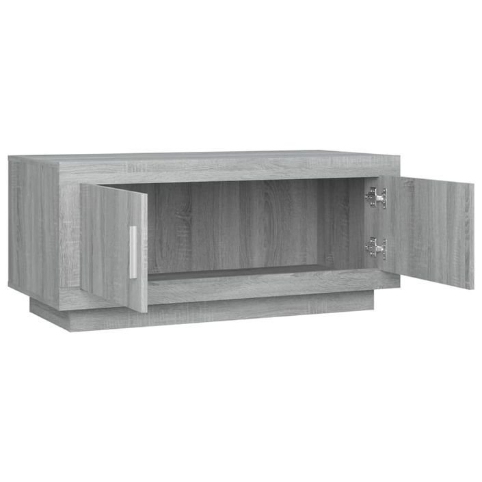 Table basse Sonoma gris 102x50x45 cm Bois d'ingénierie - Photo n°6