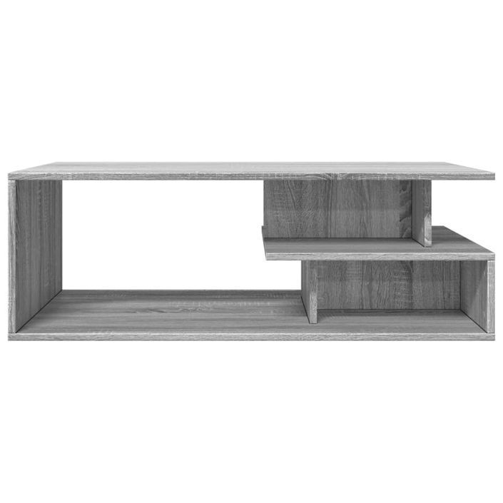 Table basse sonoma gris 102x55x35 cm bois d'ingénierie - Photo n°4