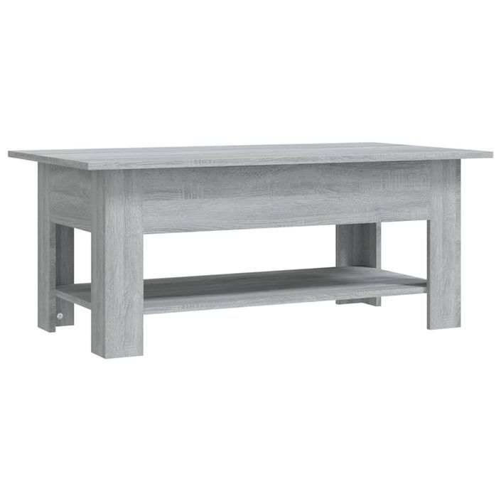 Table basse Sonoma gris 102x55x42 cm - Photo n°1