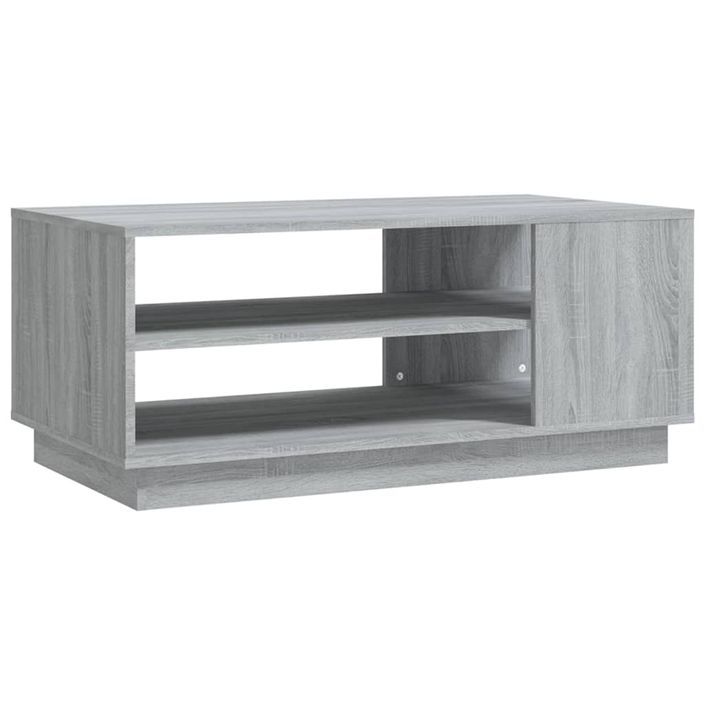 Table basse Sonoma gris 102x55x43 cm - Photo n°1