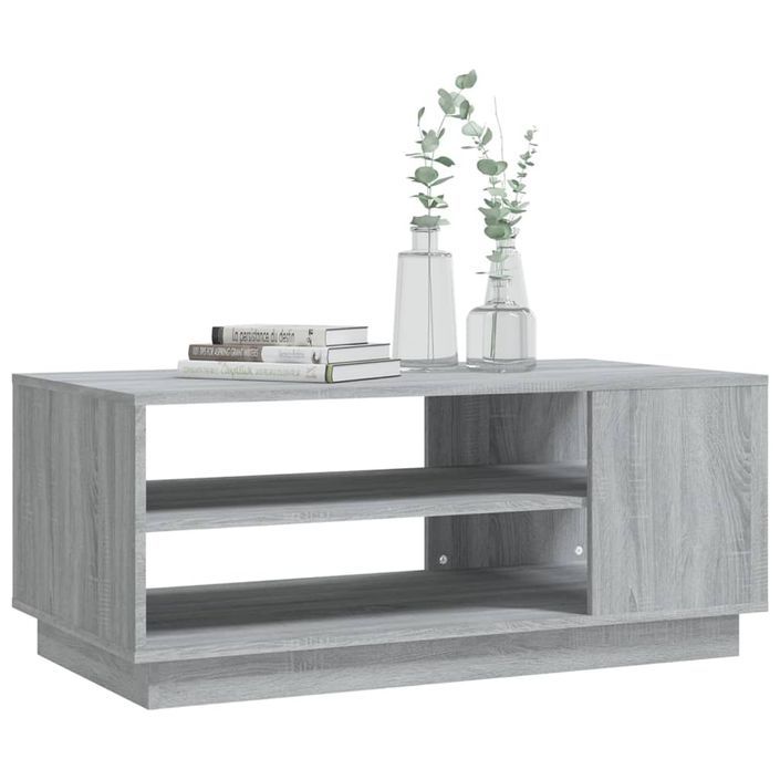 Table basse Sonoma gris 102x55x43 cm - Photo n°2