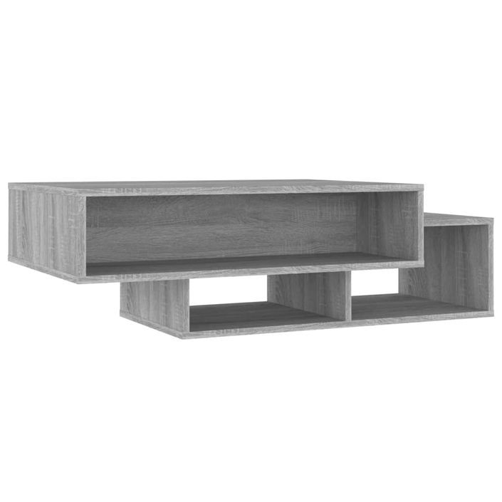 Table basse Sonoma gris 105x55x32 cm Bois d'ingénierie - Photo n°1