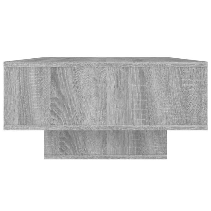 Table basse Sonoma gris 105x55x32 cm Bois d'ingénierie - Photo n°5