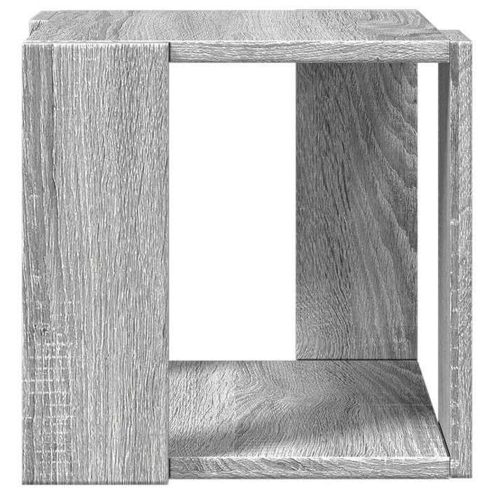 Table basse sonoma gris 32x32x30 cm bois d'ingénierie - Photo n°5