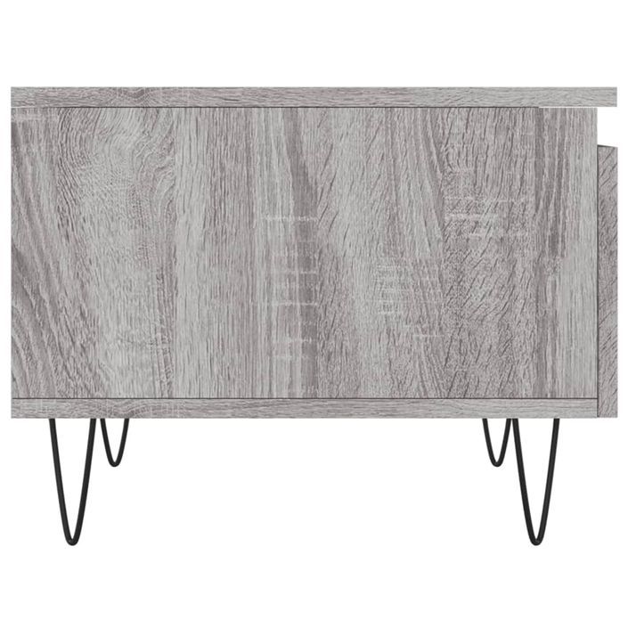 Table basse sonoma gris 50x46x35 cm bois d'ingénierie - Photo n°7