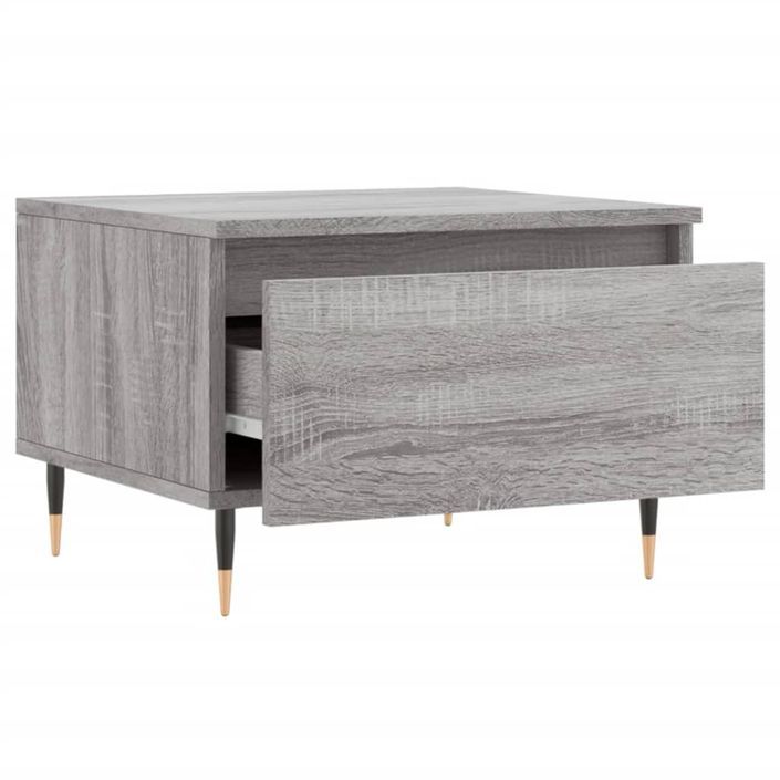 Table basse sonoma gris 50x46x35 cm bois d'ingénierie - Photo n°6