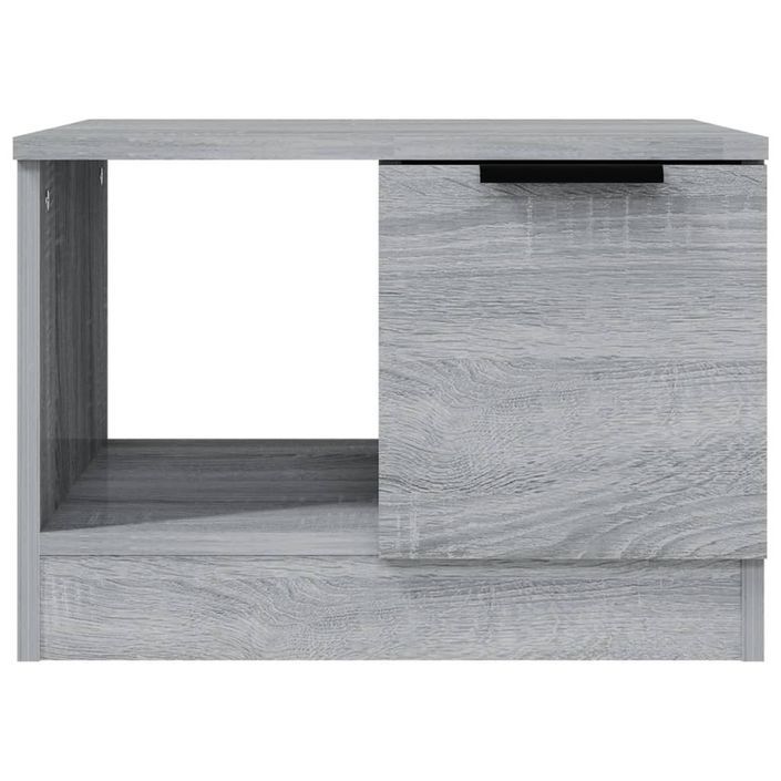 Table basse sonoma gris 50x50x36 cm bois d'ingénierie - Photo n°5