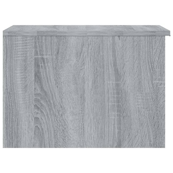 Table basse sonoma gris 50x50x36 cm bois d'ingénierie - Photo n°7