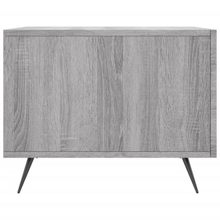 Table basse Sonoma gris 50x50x40 cm Bois d'ingénierie - Photo n°7