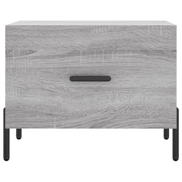 Table basse Sonoma gris 50x50x40 cm Bois d'ingénierie - Photo n°5