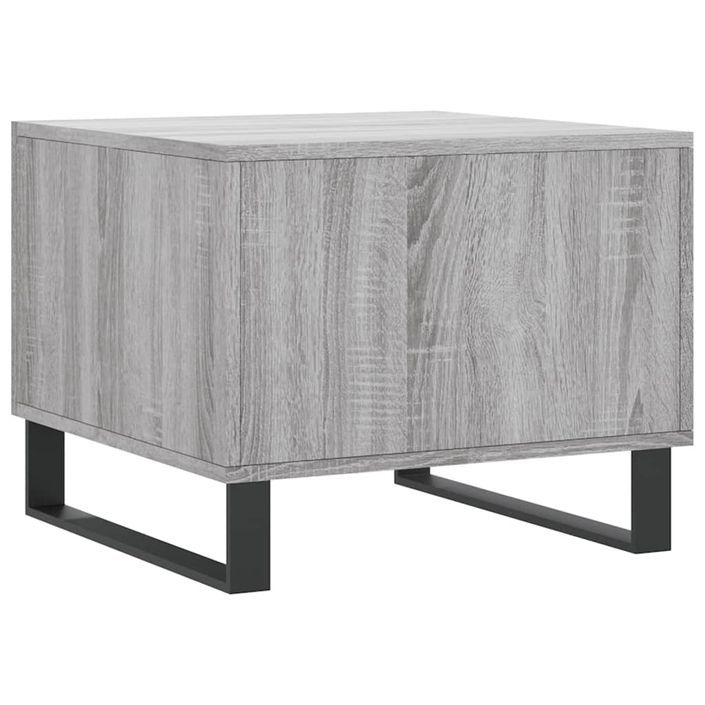 Table basse Sonoma gris 50x50x40 cm Bois d'ingénierie - Photo n°8