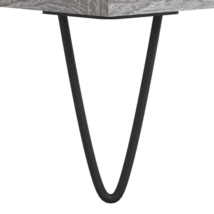Table basse Sonoma gris 50x50x40 cm Bois d'ingénierie - Photo n°10