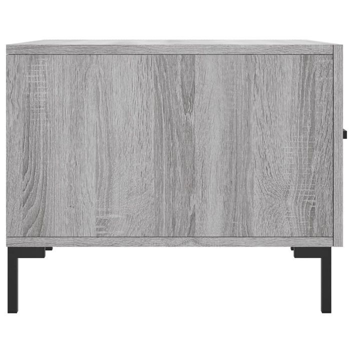 Table basse Sonoma gris 50x50x40 cm Bois d'ingénierie - Photo n°7