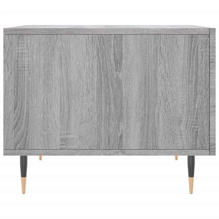 Table basse Sonoma gris 50x50x40 cm Bois d'ingénierie - Photo n°7