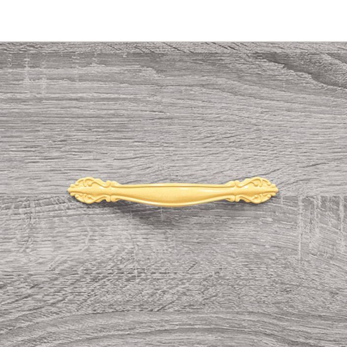Table basse Sonoma gris 50x50x40 cm Bois d'ingénierie - Photo n°9