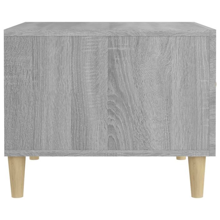 Table basse Sonoma gris 50x50x40 cm Bois d'ingénierie - Photo n°8