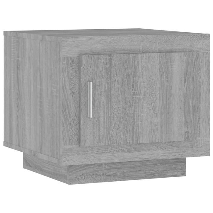 Table basse sonoma gris 51x50x45 cm bois d'ingénierie - Photo n°2