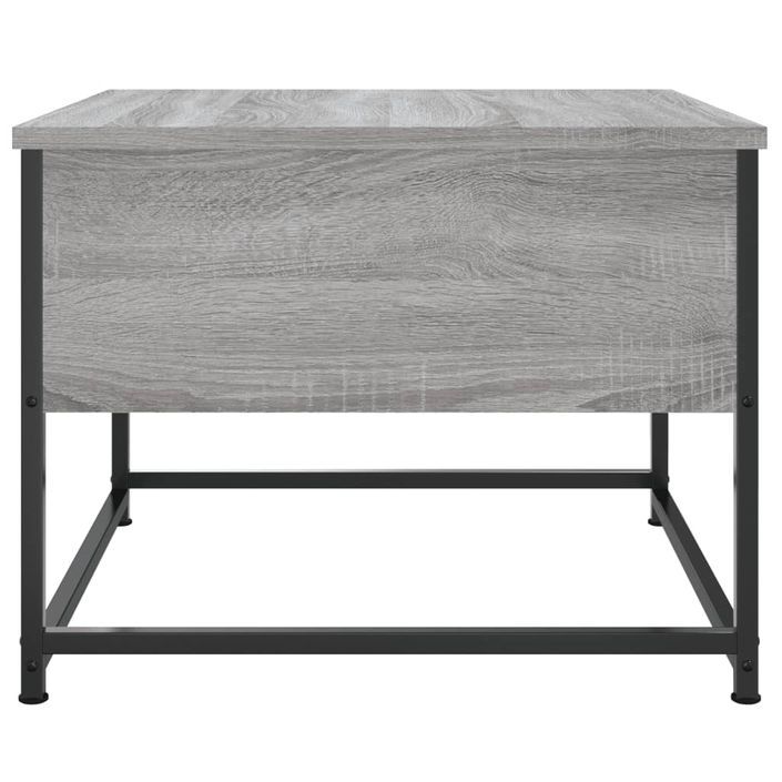 Table basse sonoma gris 51x51x40 cm bois d'ingénierie - Photo n°7