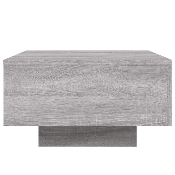 Table basse sonoma gris 55x55x31 cm bois d'ingénierie - Photo n°6