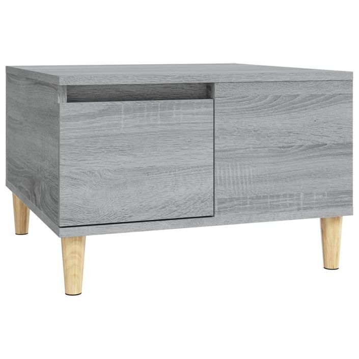 Table basse sonoma gris 55x55x36,5 cm bois d'ingénierie - Photo n°2