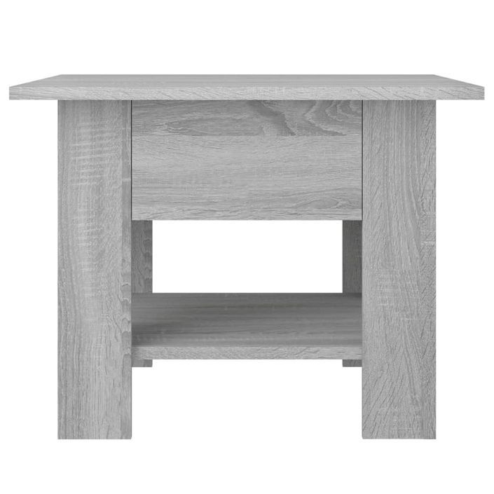 Table basse Sonoma gris 55x55x42 cm bois d'ingénierie - Photo n°5