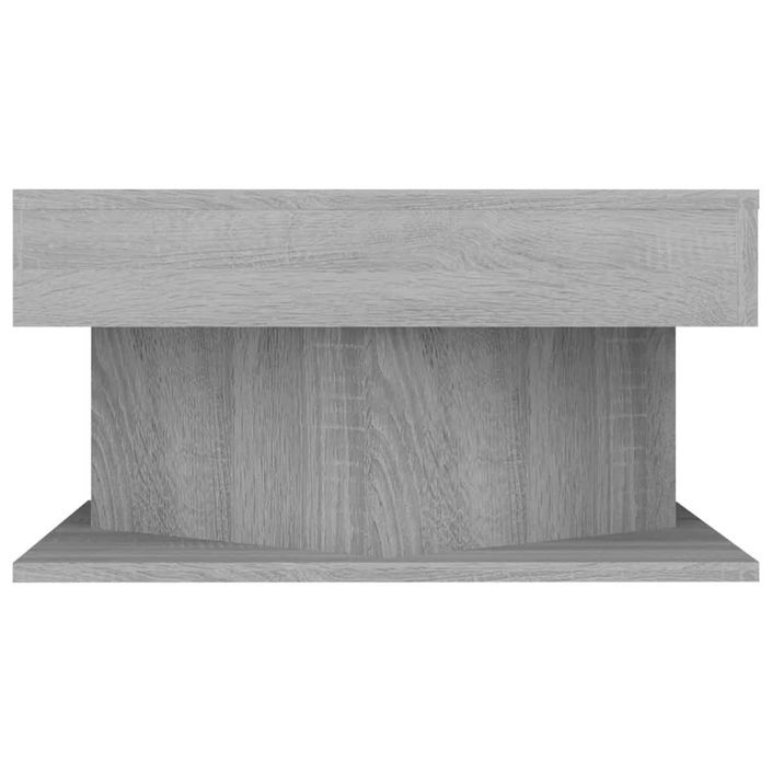 Table basse Sonoma gris 57x57x30 cm Bois d'ingénierie - Photo n°4