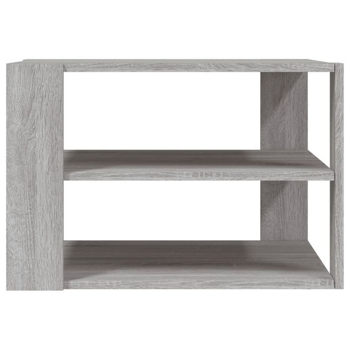 Table basse sonoma gris 59,5x59,5x40 cm bois d'ingénierie - Photo n°4