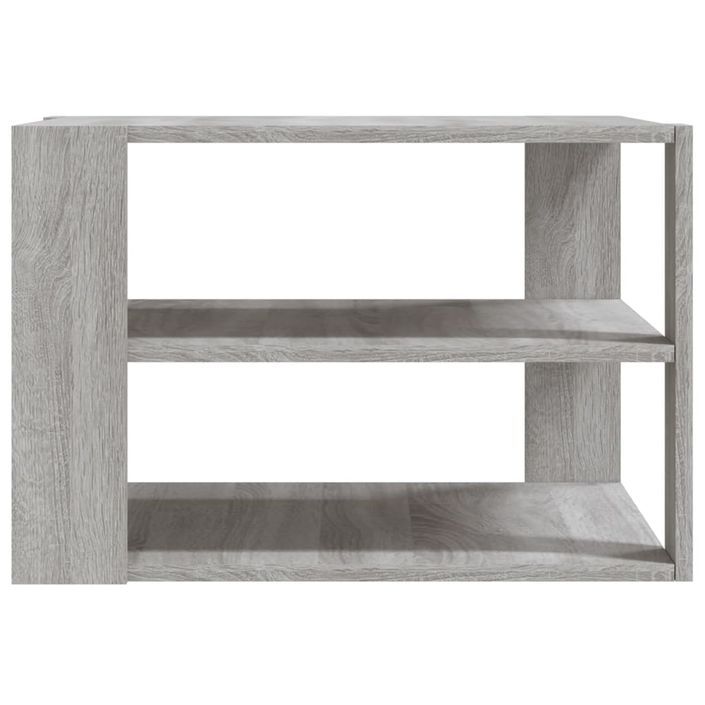 Table basse sonoma gris 59,5x59,5x40 cm bois d'ingénierie - Photo n°6