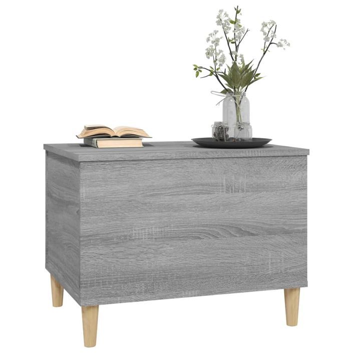 Table basse Sonoma gris 60x44,5x45 cm Bois d'ingénierie - Photo n°4