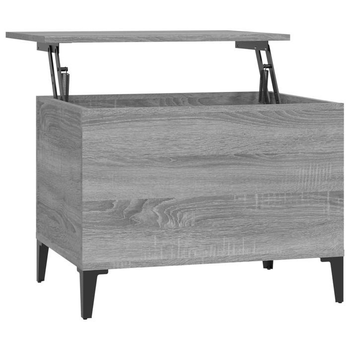 Table basse Sonoma gris 60x44,5x45 cm Bois d'ingénierie - Photo n°1